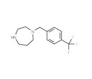 1-[4-(trifluoromethyl)benzyl]-1,4-diazepane - chemical structure image