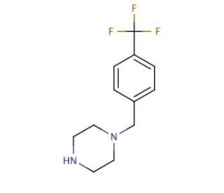 1-[4-(Trifluoromethyl)benzyl]piperazine (CAS 107890-32-4) - chemical structure image