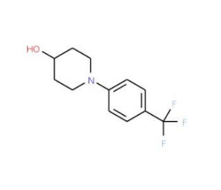 1-(4-Trifluoromethyl-phenyl)-piperidin-4-ol (CAS 681508-70-3) - chemical structure image