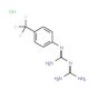 1-[4-(Trifluoromethyl)phenyl]biguanide hydrochloride (CAS 18960-29-7) - chemical structure image