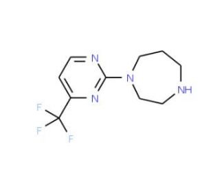 1-[4-(Trifluoromethyl)pyrimidin-2-yl]homopiperazine (CAS 238403-48-0) - chemical structure image