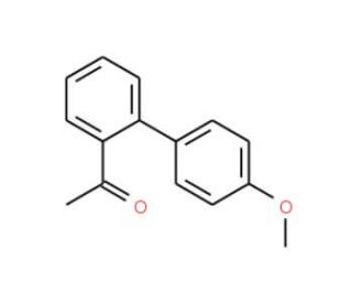 1-(4&prime;-Methoxy-[1,1&prime;-biphenyl]-2-yl)ethanone (CAS 192863-43-7) - chemical structure image