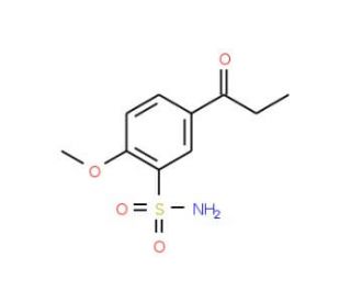 1-(4&prime;-Methoxy-3&prime;-sulfonamidophenyl)-1-propanone (CAS 1076198-44-1) - chemical structure image