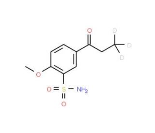 1-(4&prime;-Methoxy-3&prime;-sulfonamidophenyl)-1-propanone-methyl-d3 (CAS 1189482-14-1) - chemical structure image