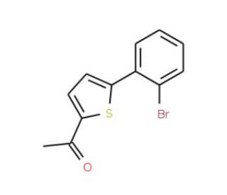 1-[5-(2-bromophenyl)thien-2-yl]ethanone - chemical structure image
