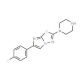 1-[5-(4-fluorophenyl)imidazo[2,1-b][1,3,4]thiadiazol-2-yl]piperazine - chemical structure image
