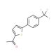 1-{5-[4-(trifluoromethyl)phenyl]thien-2-yl}ethanone (CAS 893735-21-2) - chemical structure image