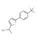 1-{5-[4-(trifluoromethyl)phenyl]thiophen-2-yl}ethan-1-amine - chemical structure image