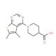 1-(5,6-Dimethyl-thieno[2,3-d]pyrimidin-4-yl)-piperidine-4-carboxylic acid - chemical structure image