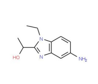 1-(5-Amino-1-ethyl-1H-benzoimidazol-2-yl)-ethanol - chemical structure image