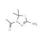 1-(5-Amino-2,2-dimethyl-[1,3,4]thiadiazol-3-yl)-ethanone (CAS 72926-05-7) - chemical structure image