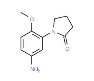 1-(5-Amino-2-methoxy-phenyl)-pyrrolidin-2-one - chemical structure image
