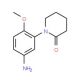 1-(5-amino-2-methoxyphenyl)piperidin-2-one - chemical structure image