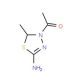 1-(5-Amino-2-methyl-[1,3,4]thiadiazol-3-yl)-ethanone - chemical structure image