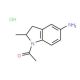 1-(5-Amino-2-methyl-2,3-dihydro-indol-1-yl)-ethanone hydrochloride - chemical structure image