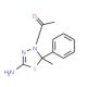 1-(5-Amino-2-methyl-2-phenyl-[1,3,4]thiadiazol-3-yl)-ethanone - chemical structure image