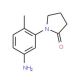 1-(5-Amino-2-methyl-phenyl)-pyrrolidin-2-one (CAS 69131-44-8) - chemical structure image