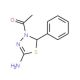 1-(5-Amino-2-phenyl-[1,3,4]thiadiazol-3-yl)-ethanone (CAS 62236-09-3) - chemical structure image