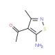 1-(5-amino-3-methylisothiazol-4-yl)ethanone - chemical structure image