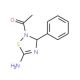1-(5-Amino-3-phenyl-3H-[1,2,4]thiadiazol-2-yl)-ethanone - chemical structure image