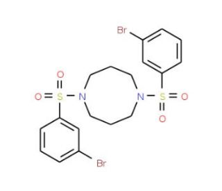 1,5-Bis(3-bromophenylsulfonyl)-1,5-diazocane (CAS 1133116-31-0) - chemical structure image