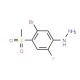 1-(5-Bromo-2-fluoro-4-methylsulfonyl)-phenylhydrazine - chemical structure image
