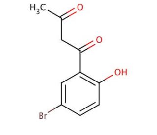 1-(5-Bromo-2-hydroxyphenyl)-1,3-butanedione (CAS 207387-68-6) - chemical structure image