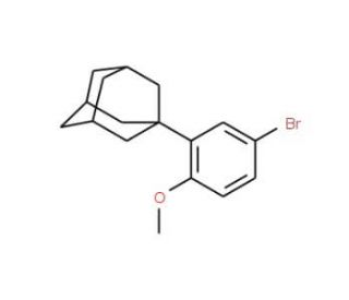 1-(5-Bromo-2-methoxyphenyl)adamantane (CAS 104224-63-7) - chemical structure image