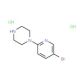 1-(5-bromopyridin-2-yl)piperazine dihydrochloride - chemical structure image