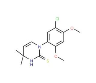 1-(5-Chloro-2,4-dimethoxyphenyl)-4,4-dimethyl-1,4-dihydropyrimidine-2-thiol - chemical structure image
