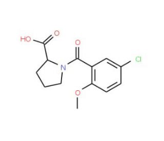1-(5-chloro-2-methoxybenzoyl)pyrrolidine-2-carboxylic acid - chemical structure image
