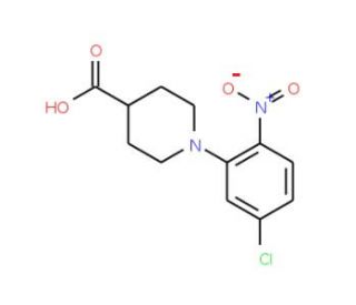1-(5-Chloro-2-nitrophenyl)-4-piperidinecarboxylicacid - chemical structure image