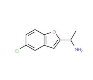 1-(5-Chloro-benzofuran-2-yl)-ethylamine - chemical structure image