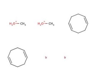 (1,5-Cyclooctadiene)(methoxy)iridium(I) dimer (CAS 12148-71-9) - chemical structure image