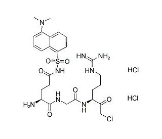 1,5-Dansyl-Glu-Gly-Arg Chloromethyl Ketone, Dihydrochloride - chemical structure image