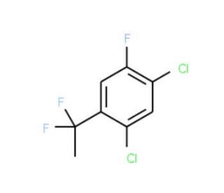 1,5-Dichloro-2-(1,1-difluoroethyl)-4-fluorobenzene - chemical structure image
