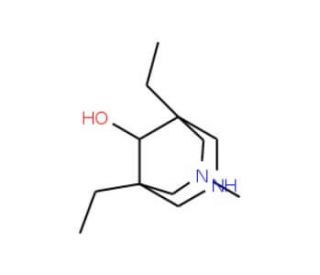 1,5-Diethyl-3-methyl-3,7-diaza-bicyclo[3.3.1]-nonan-9-ol - chemical structure image