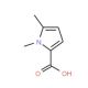 1,5-dimethyl-1H-pyrrole-2-carboxylic acid (CAS 73476-30-9) - chemical structure image