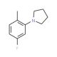 1-(5-Fluoro-2-methylphenyl)pyrrolidine (CAS 1000339-32-1) - chemical structure image