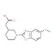 [1-(5-Methoxy-1,3-benzoxazol-2-yl)piperidin-3-yl]-acetic acid - chemical structure image