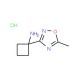 1-(5-methyl-1,2,4-oxadiazol-3-yl)cyclobutanamine hydrochloride - chemical structure image