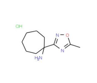 1-(5-methyl-1,2,4-oxadiazol-3-yl)cycloheptanamine hydrochloride - chemical structure image