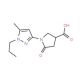 1-(5-Methyl-1-propyl-1H-pyrazol-3-yl)-5-oxopyrrolidine-3-carboxylic acid - chemical structure image