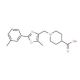 1-{[5-Methyl-2-(3-methylphenyl)-1,3-oxazol-4-yl]-methyl}piperidine-4-carboxylic acid - chemical structure image