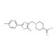 1-{[5-Methyl-2-(4-methylphenyl)-1,3-oxazol-4-yl]-methyl}piperidine-4-carboxylic acid - chemical structure image