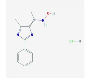 1-(5-methyl-2-phenyl-1H-imidazol-4-yl)ethanone oxime hydrochloride - chemical structure image