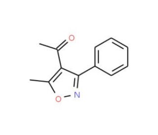 1-(5-Methyl-3-phenyl-4-isoxazolyl)-1-ethanone (CAS 19212-42-1) - chemical structure image