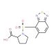 1-(5-Methyl-benzo[1,2,5]thiadiazole-4-sulfonyl)-pyrrolidine-2-carboxylic acid (CAS 436811-15-3) - chemical structure image
