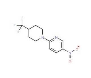 1-(5-Nitro-2-pyridinyl)-4-(trifluoromethyl)-piperidine - chemical structure image