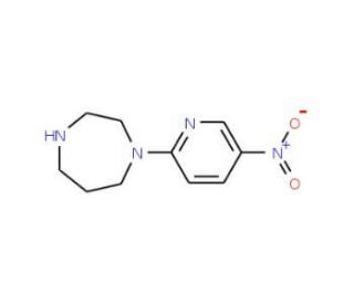 1-(5-Nitropyridin-2-yl)homopiperazine (CAS 287114-27-6) - chemical structure image